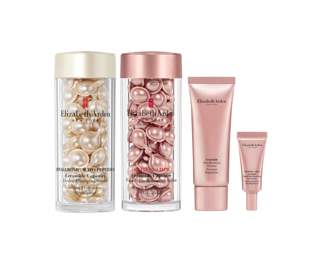 Hyaluronic Acid + Peptides Ceramide Serum 60 Caps + Retinol HPR Ceramide Serum 60 Caps Set